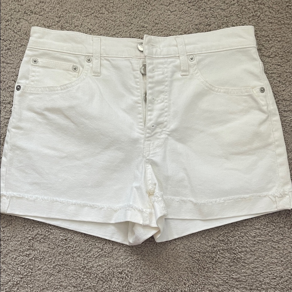 J. Crew Women's Classic White Jean Shorts